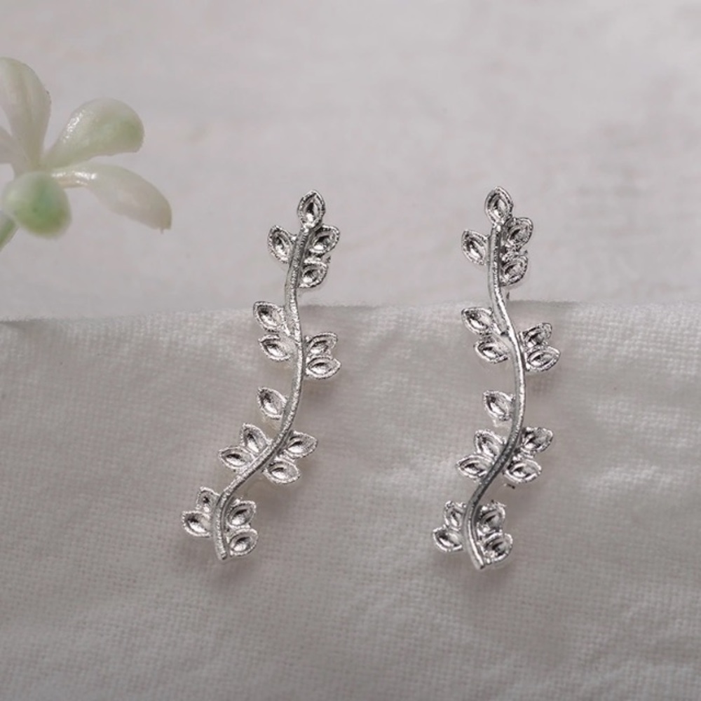 NEW!💙💎CLIMBERS! DELICATE LEAVES!💎💙SILVERY LOVE - Picture 2 of 8